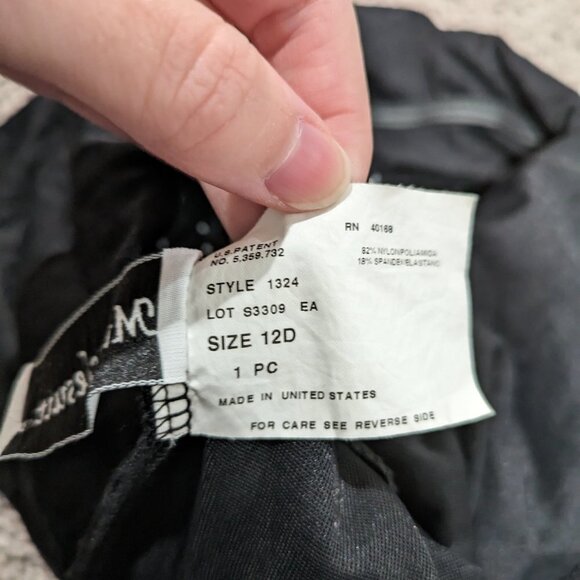 Miraclesuit Black with White Polkadots Tankini Size 12D - Picture 5 of 6